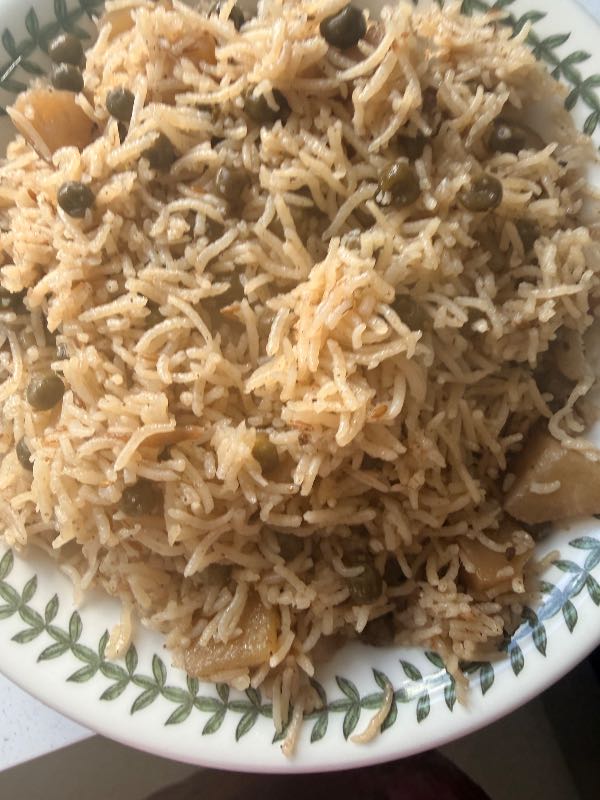 Mixed Peas and Potato Pilau